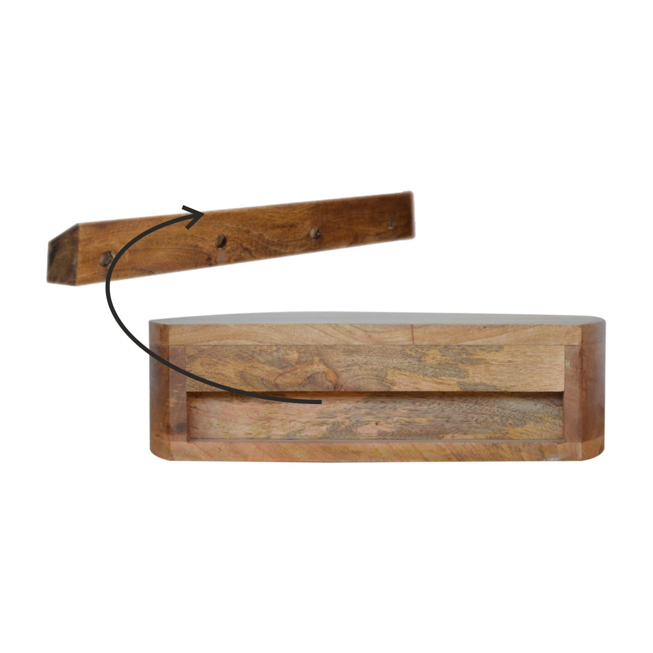 Wall Mounted Bedside Rounded