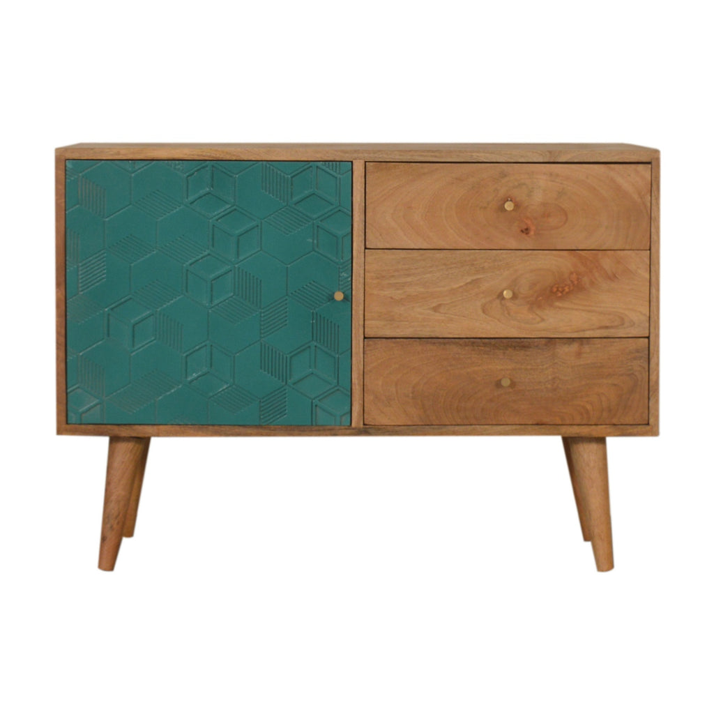 Cabinet with Drawers - Acadia Teal