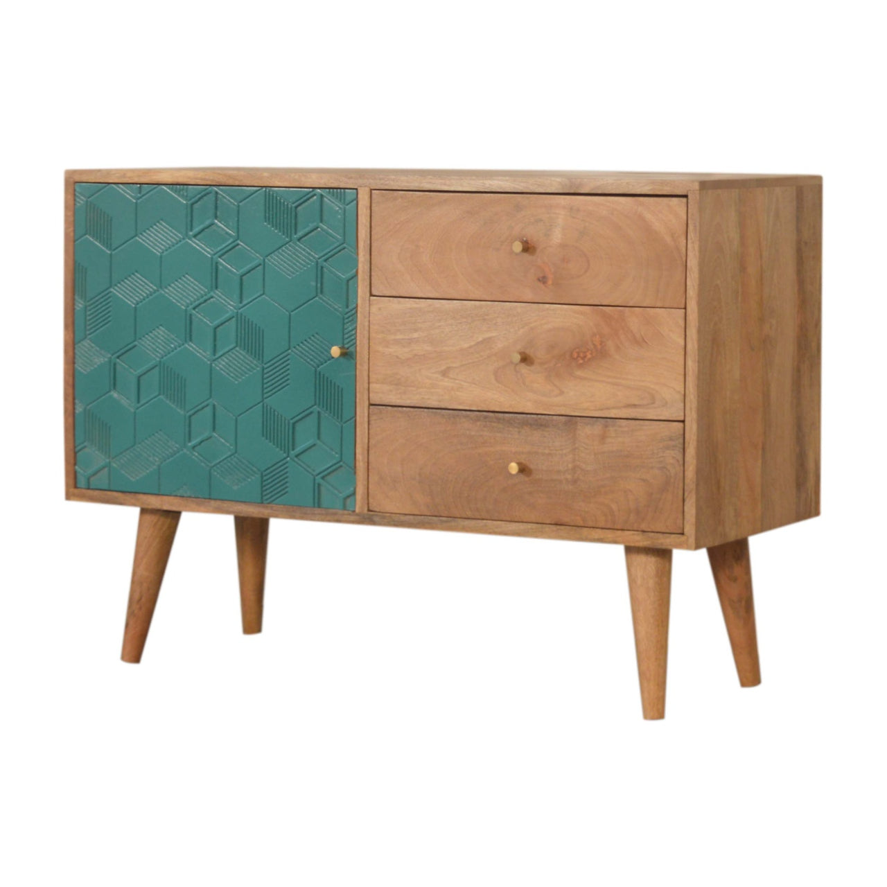 Cabinet with Drawers - Acadia Teal