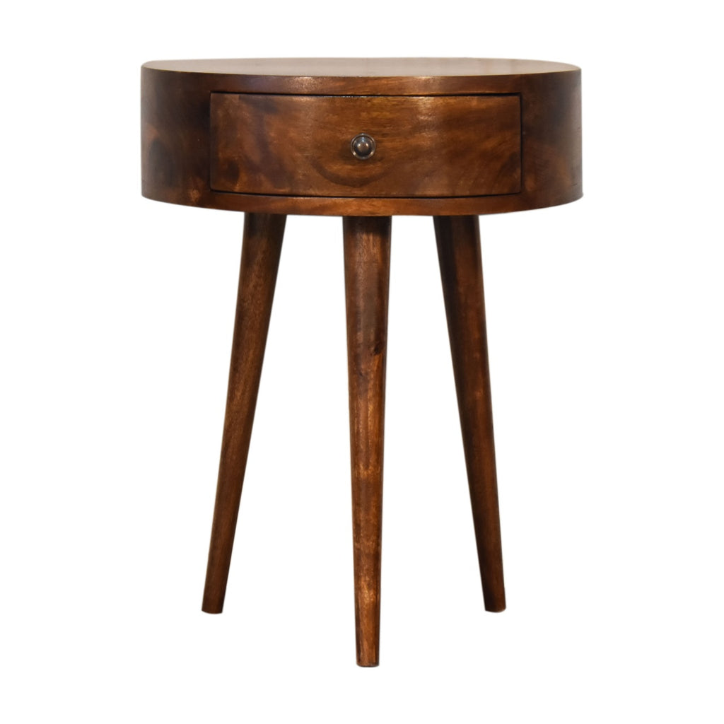 Chestnut Bedside - Semi Circle