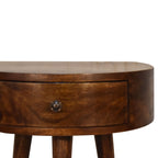 Chestnut Bedside - Semi Circle