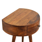 Chestnut Bedside - Semi Circle