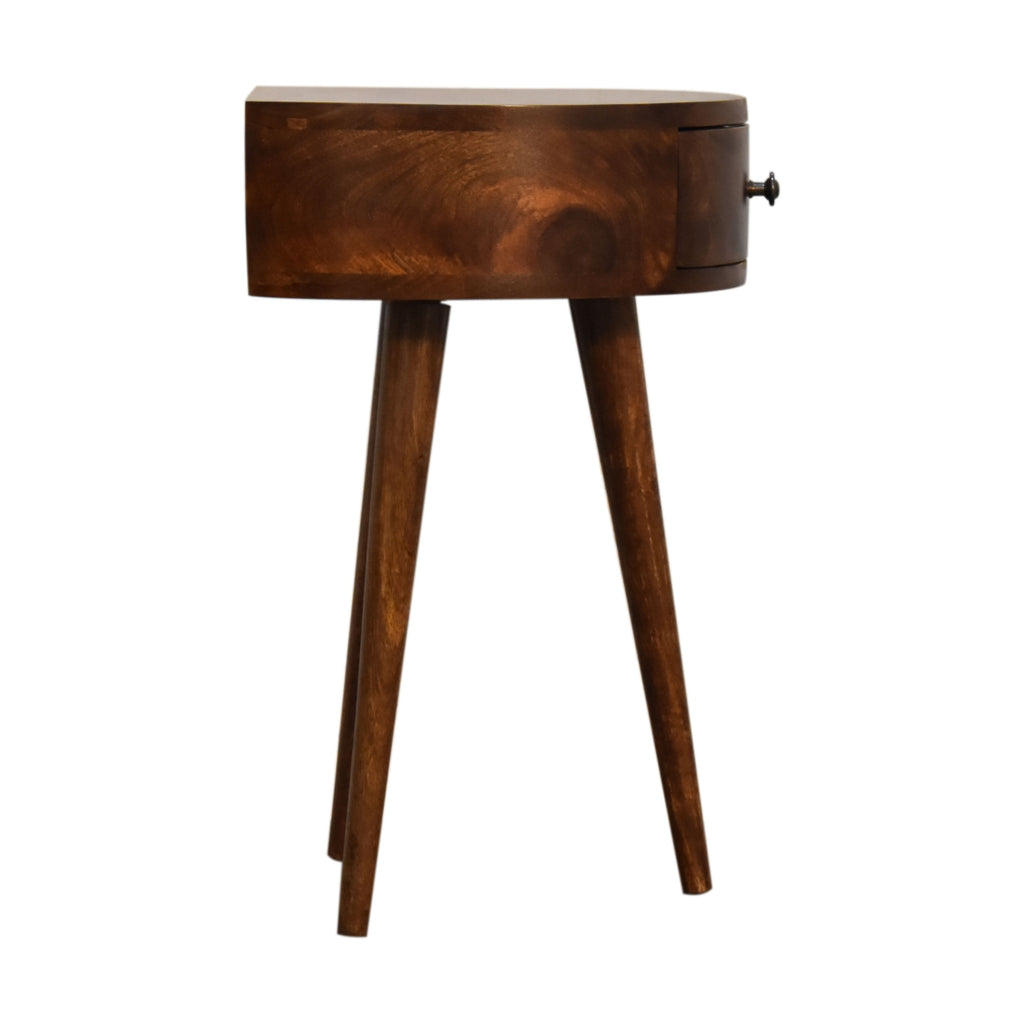 Chestnut Bedside - Semi Circle