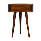Chestnut Bedside - Semi Circle