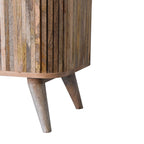 Solid wood sideboard with three drawers and two doors. handmade mango wood storage