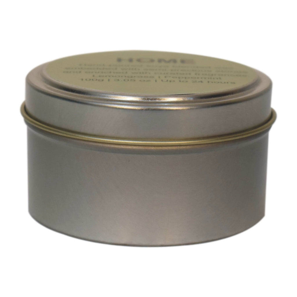 100% hand-poured soya blended wax and embedded with semi-precious stones for a cleaner