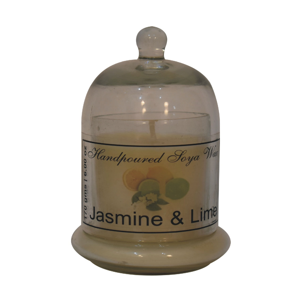 dome-shaped jars accommodate space for a candle