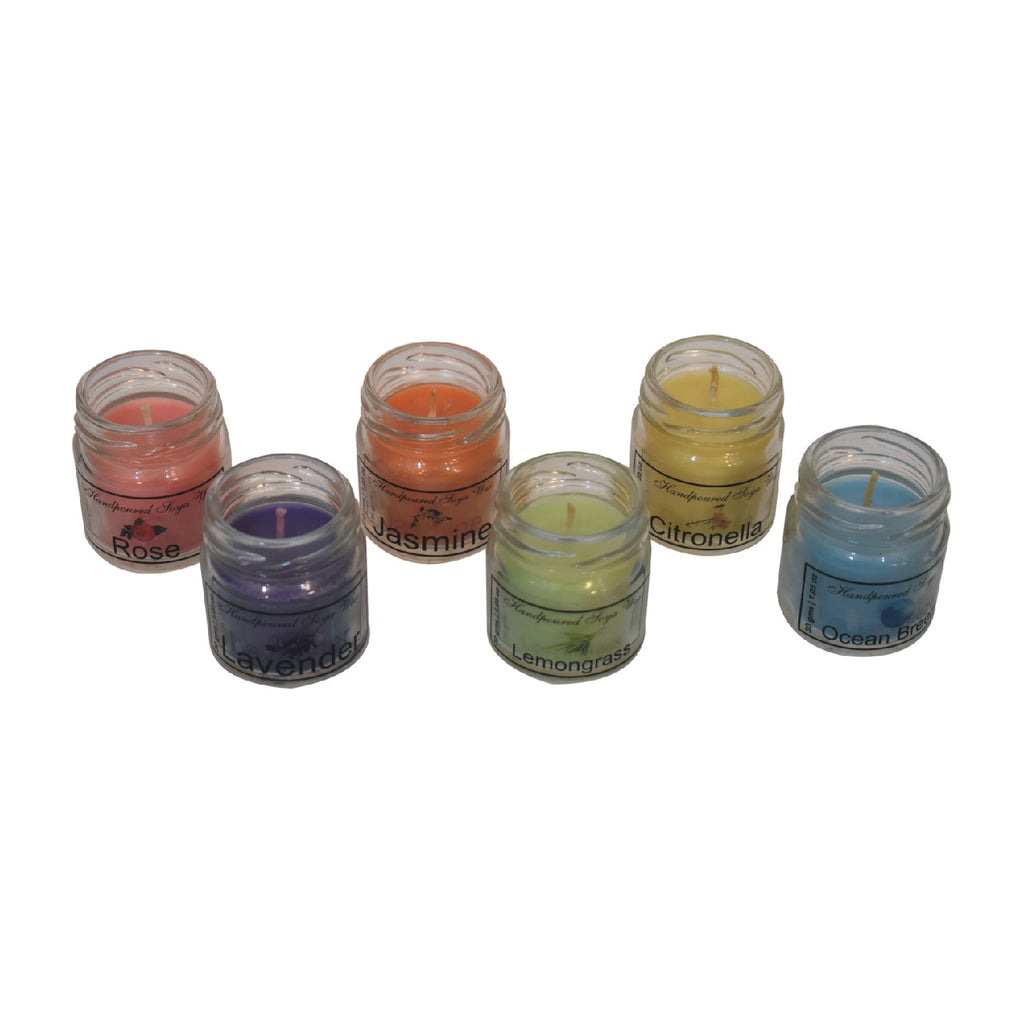 candle lemongrass, Lavender, Rose, Citronella, Jasmine 