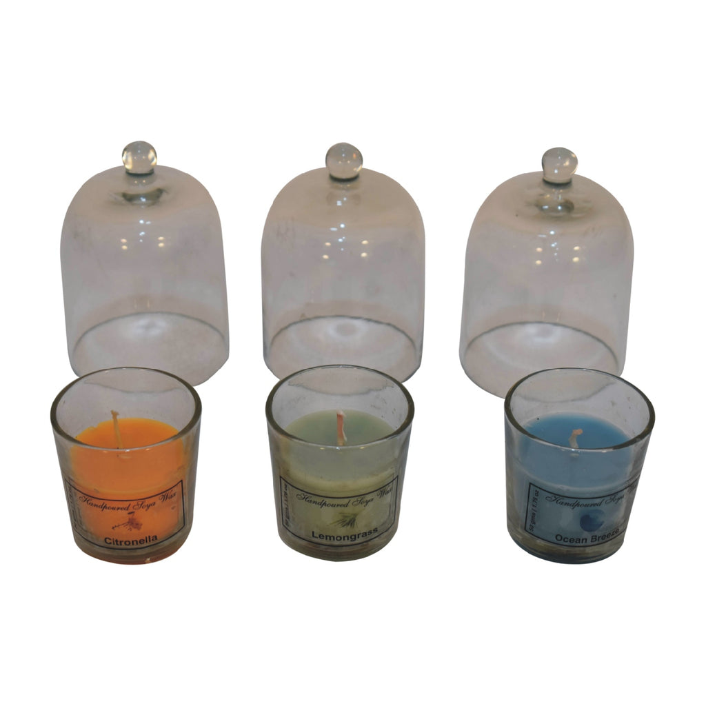 candles, includes Citronella, Summer Tides and Lemongrass