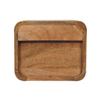 Wall mounted Bedside - Mini Curved Oak finish