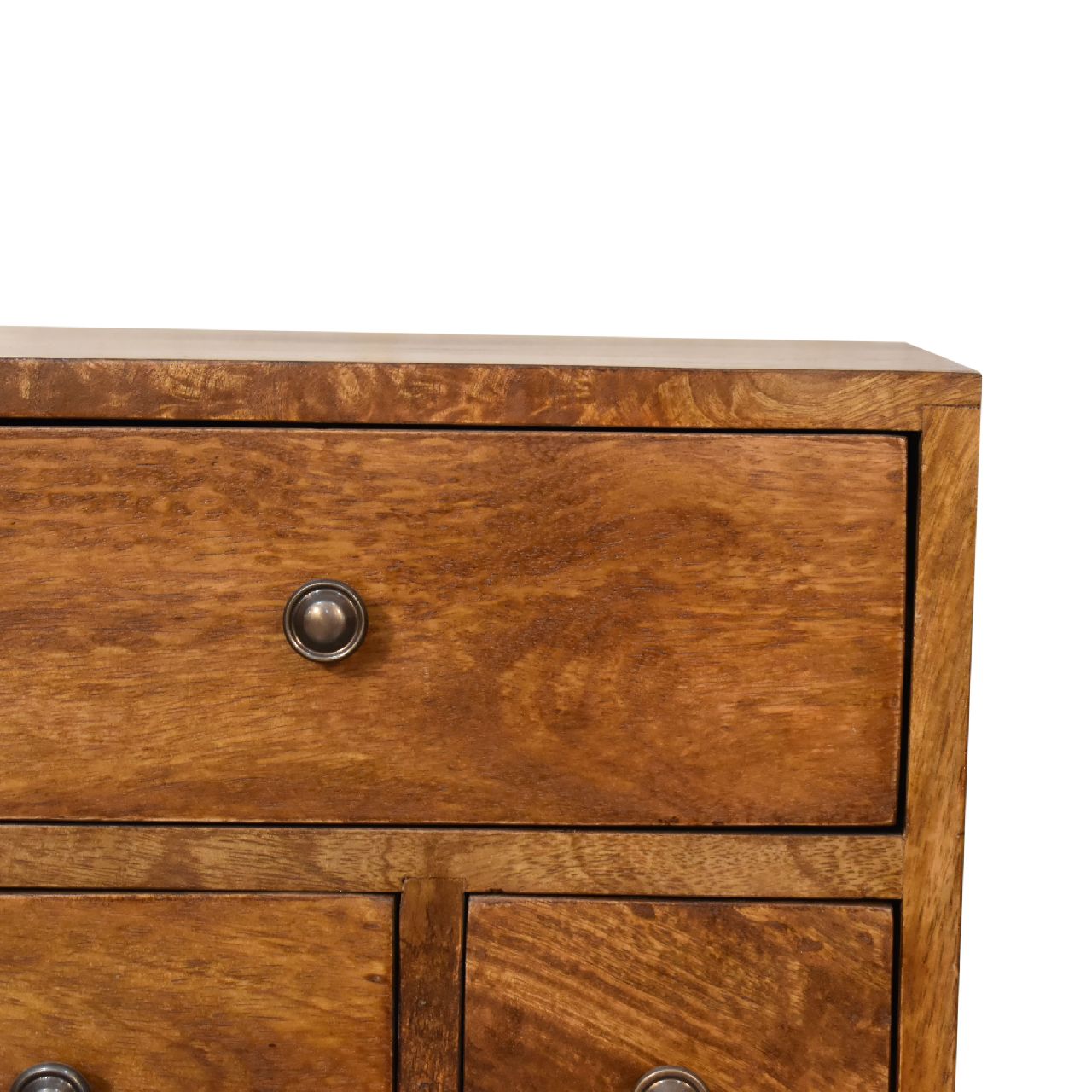 Chestnut Bedside 4 Drawer Multi