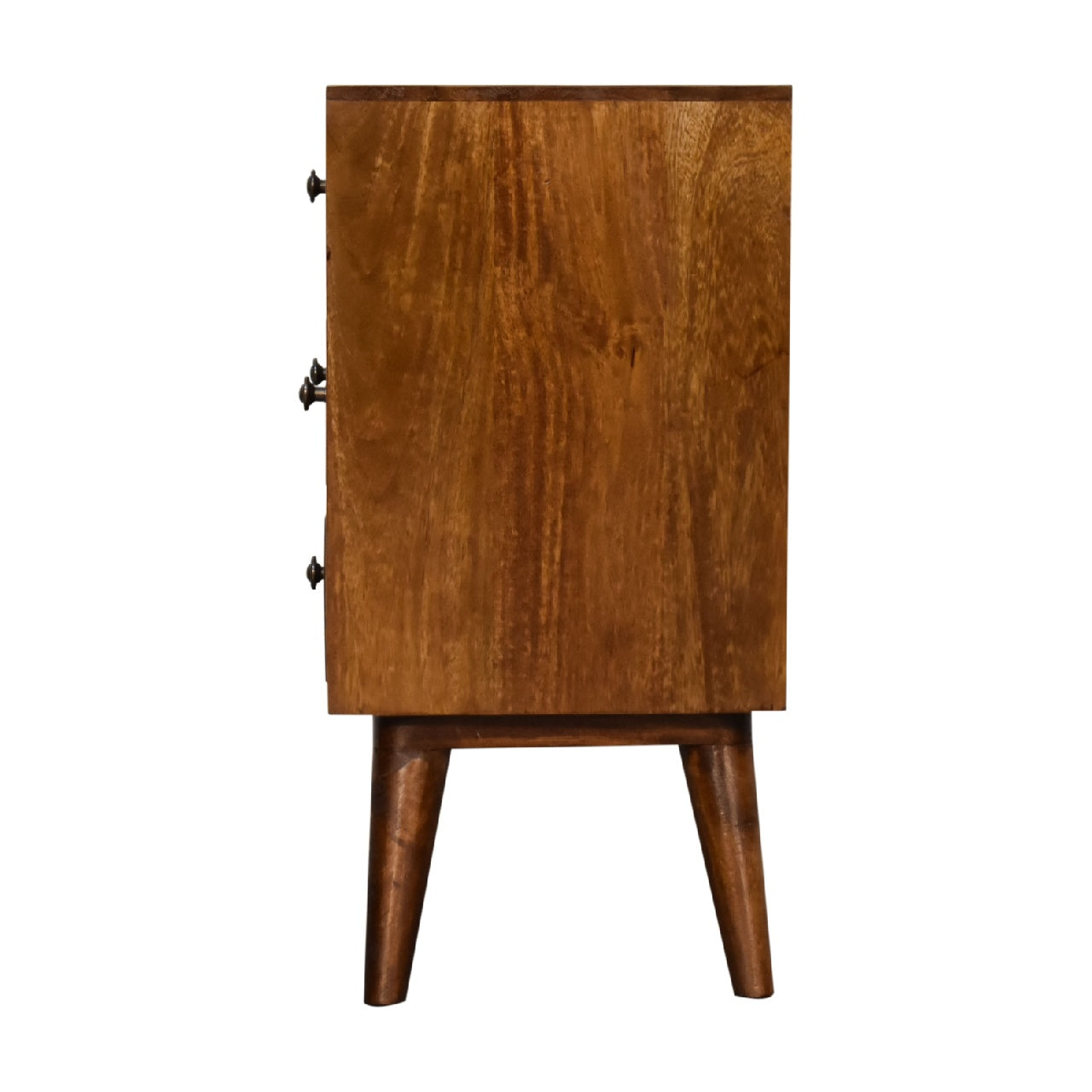 Chestnut Bedside 4 Drawer Multi
