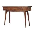 Chestnut Console Table - Large 3 Drawer