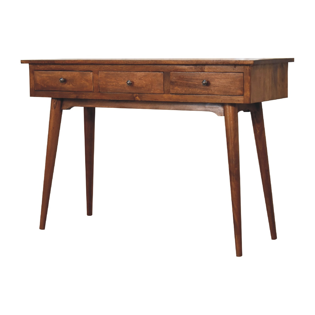 Chestnut Console Table - Large 3 Drawer