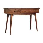 Chestnut Console Table - Large 3 Drawer