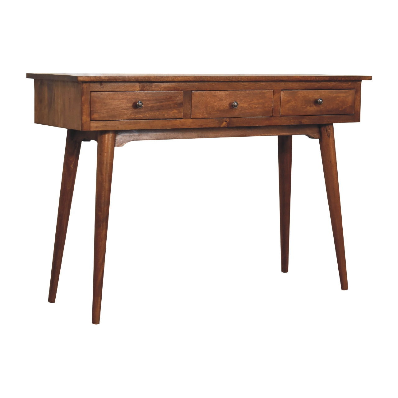 Chestnut Console Table - Large 3 Drawer