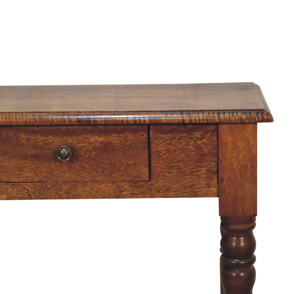 Chestnut Writing Desk Turned Leg