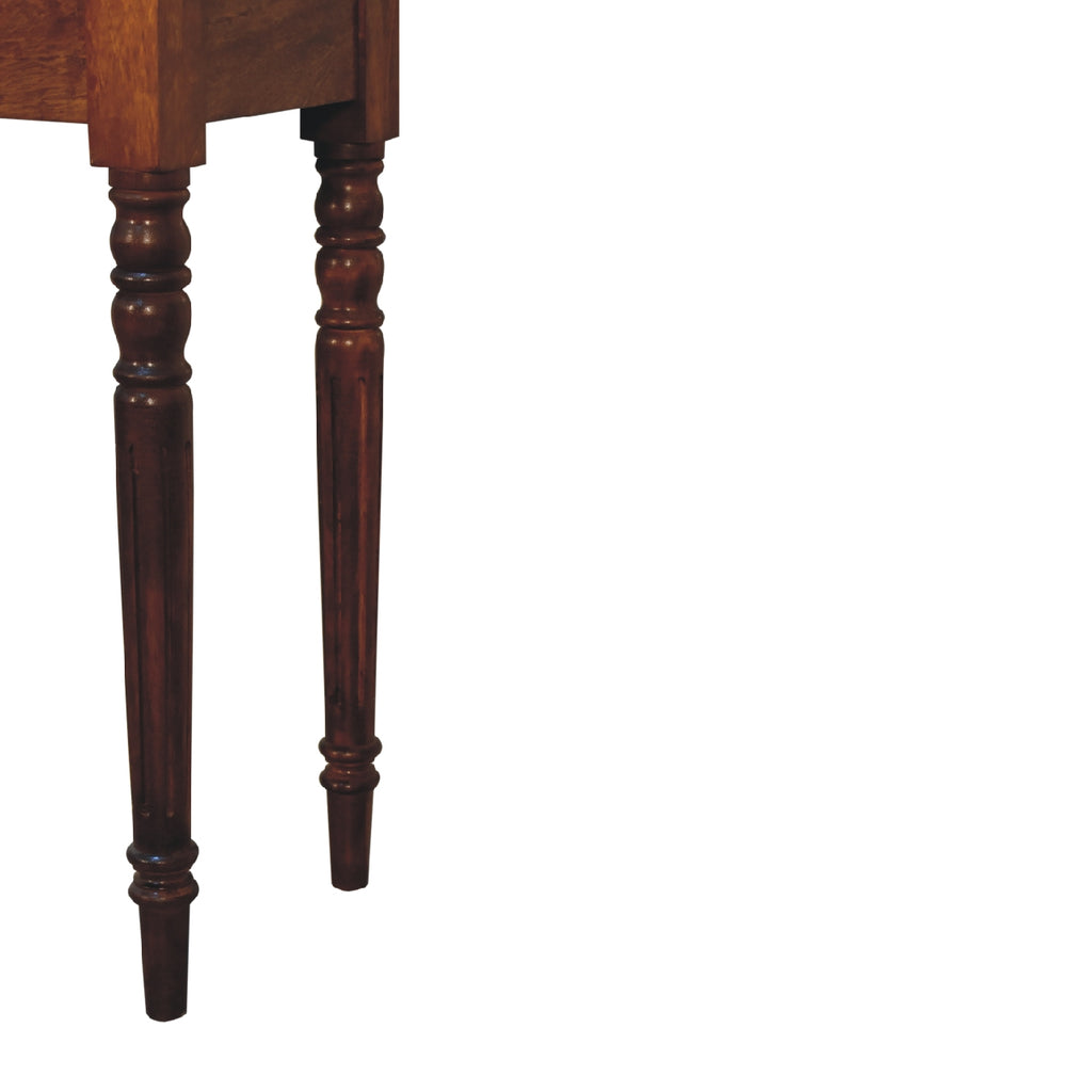 Chestnut Writing Desk Turned Leg