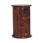 3 Drawer Chestnut Drum Sheesham
