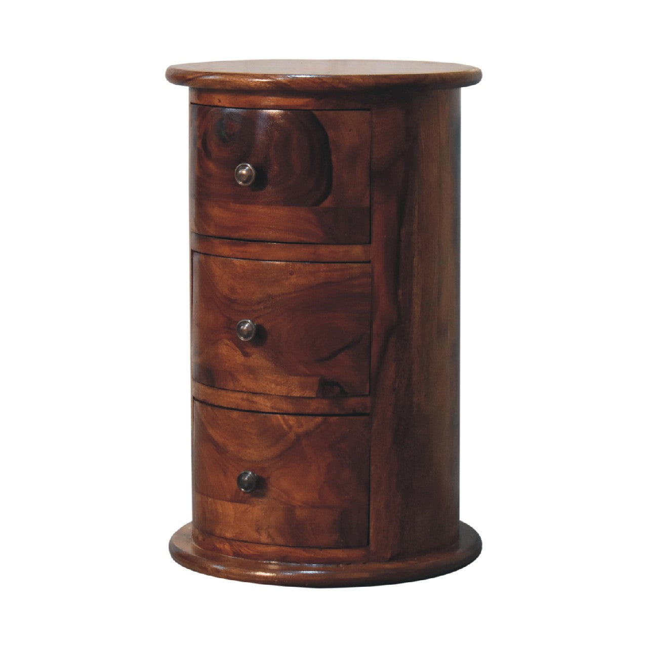 3 Drawer Chestnut Drum Sheesham
