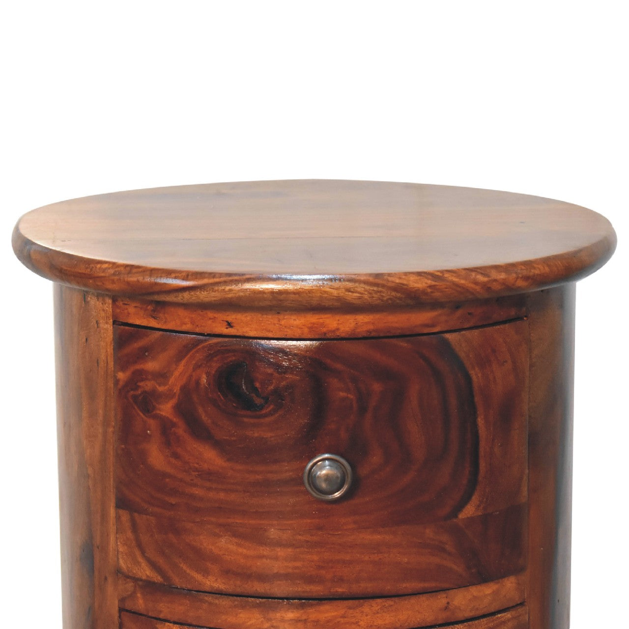 3 Drawer Chestnut Drum Sheesham