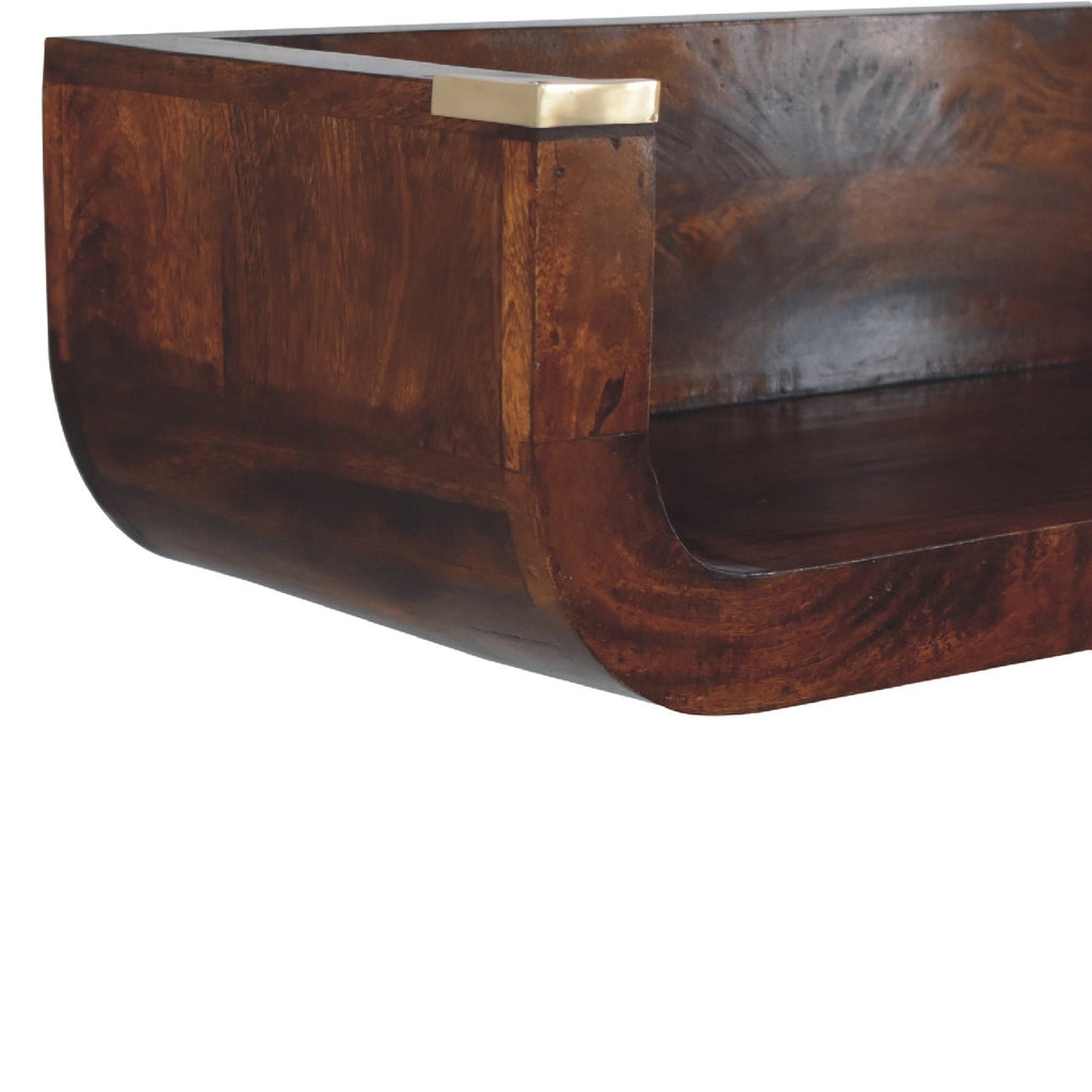 Chestnut Floating Console Indira