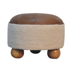 Footstool Cream Boucle Buffalo