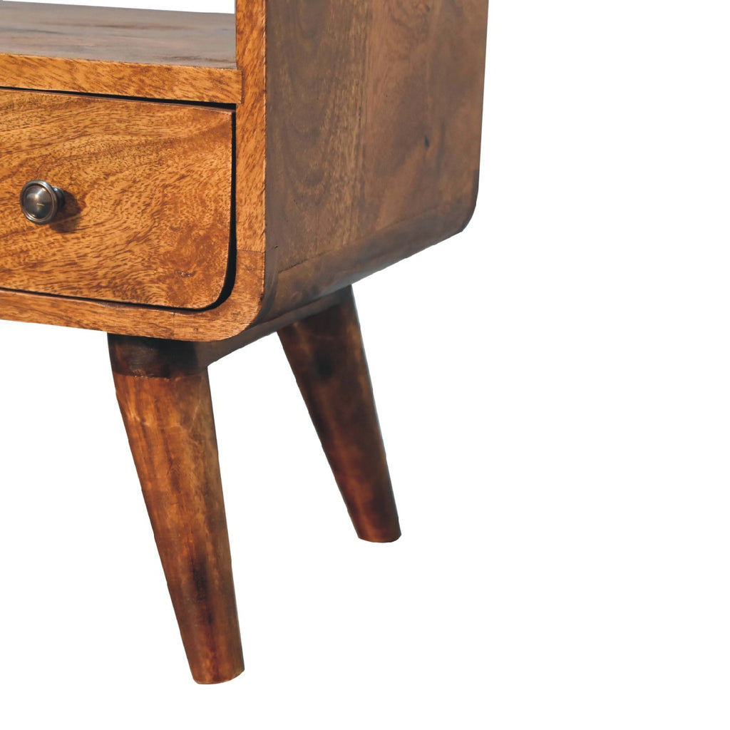 Media Unit - Mini Chestnut Curved