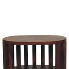 Chestnut Bedside - Ariella Double Shelf