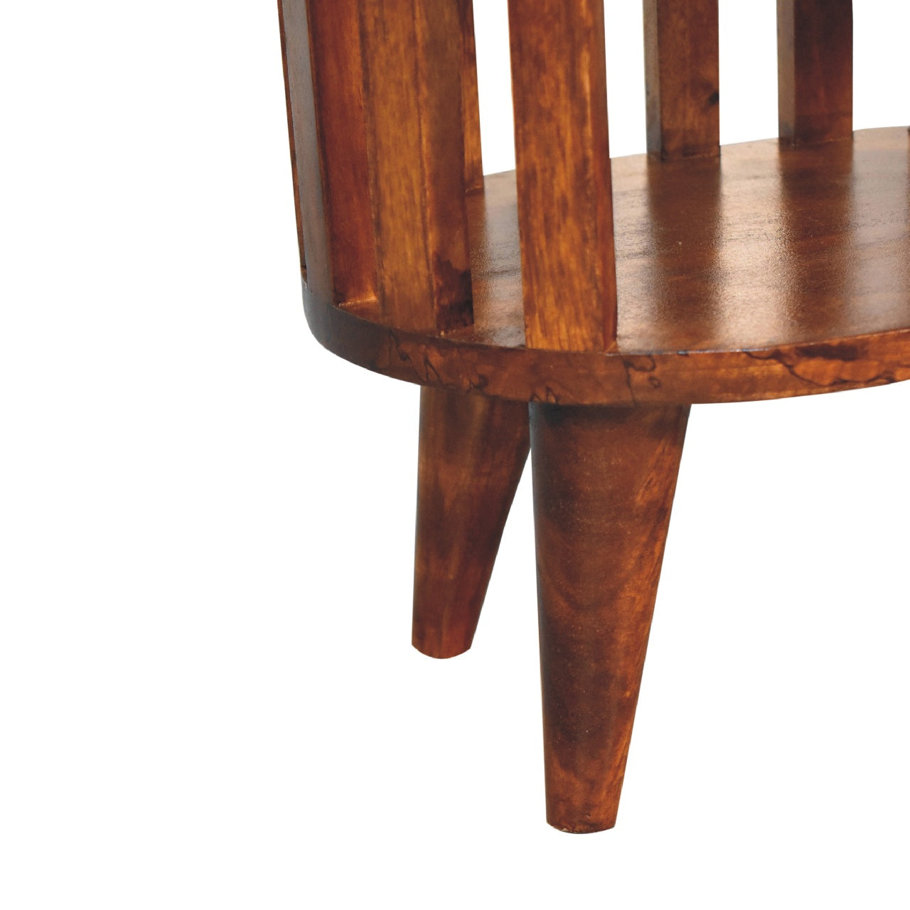 Chestnut Bedside - Ariella Double Shelf