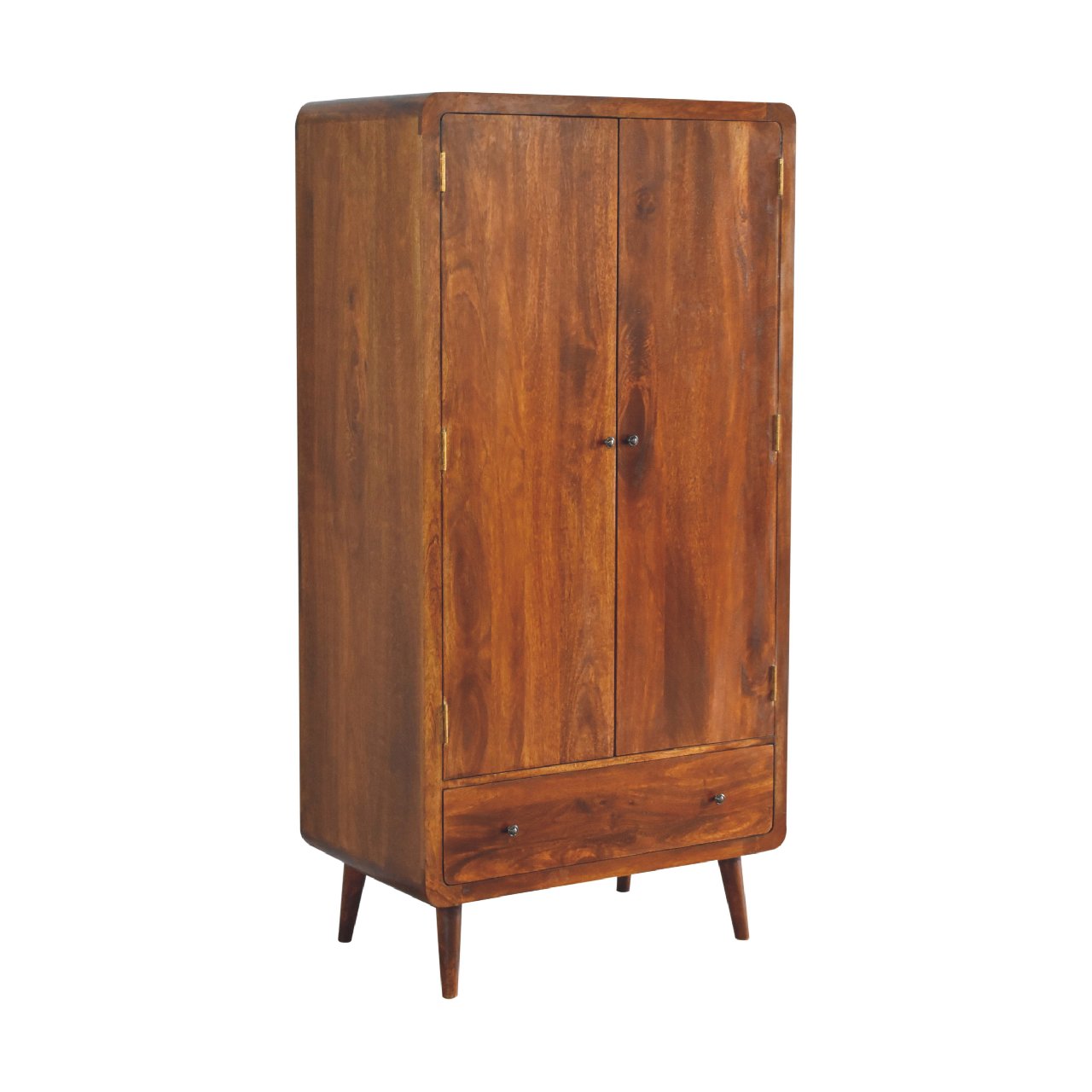 Chestnut Wardrobe - Curved