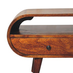 Chestnut TV Stand Circular