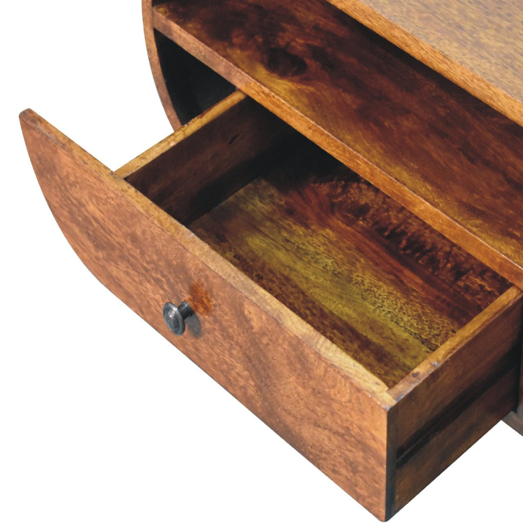 Chestnut TV Stand Circular