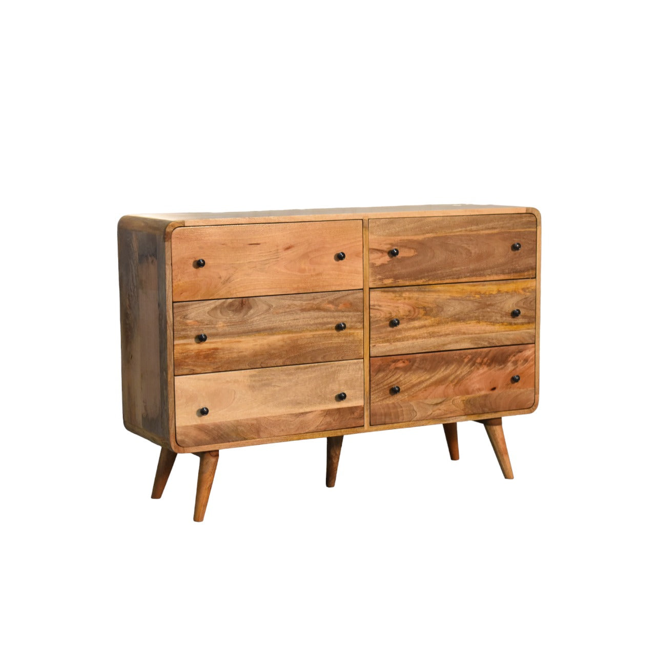 Chest of Drawers Oak-ish - Large Curved