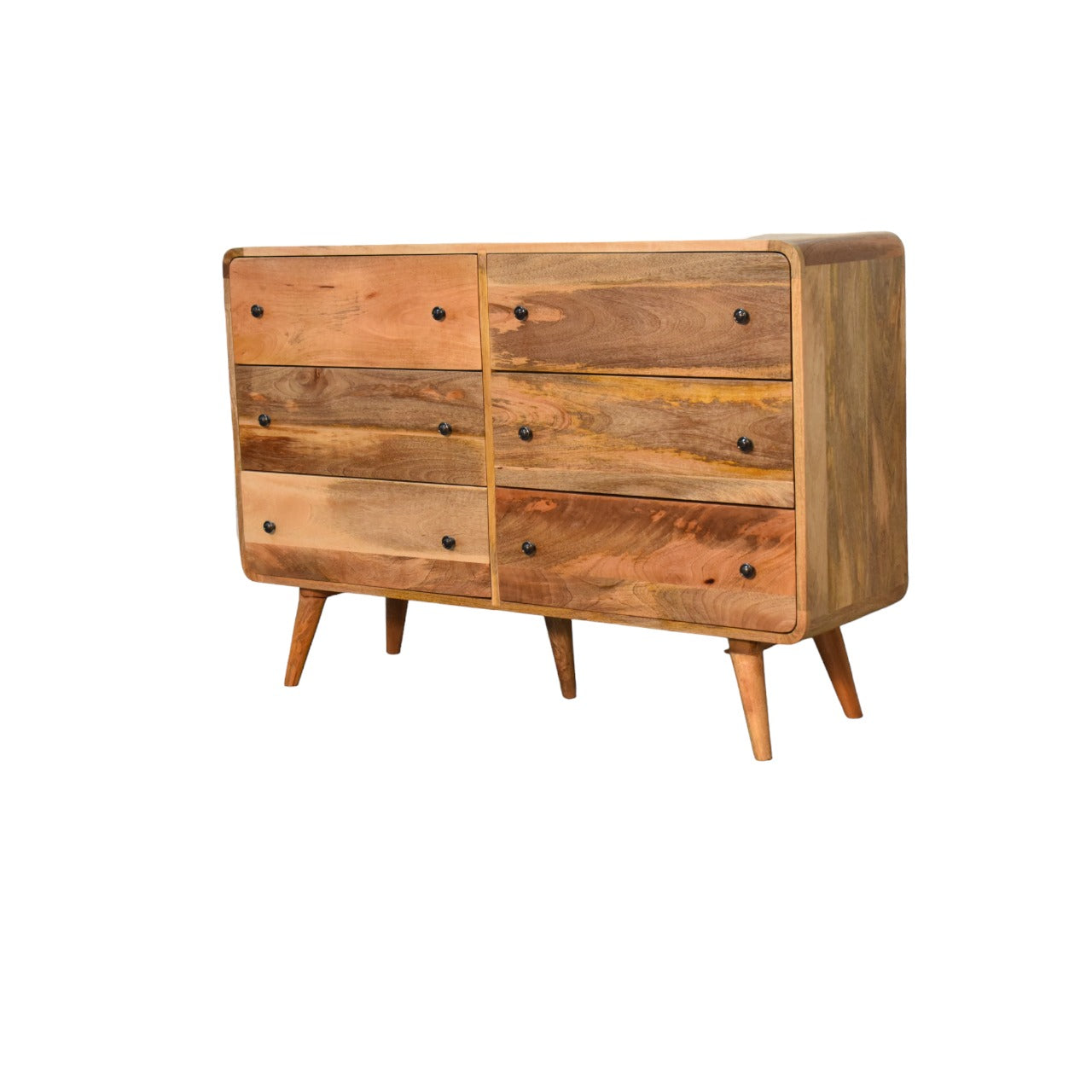 Chest of Drawers Oak-ish - Large Curved