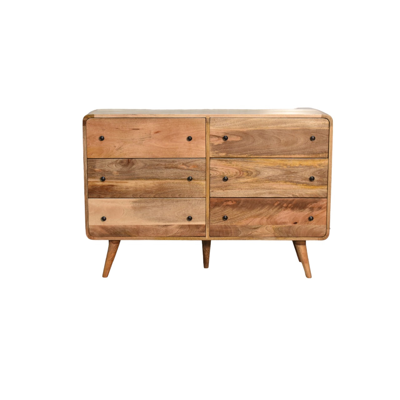 Chest of Drawers Oak-ish - Large Curved