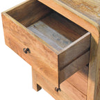 Oak-ish 3 Drawer Bedside - Aspen