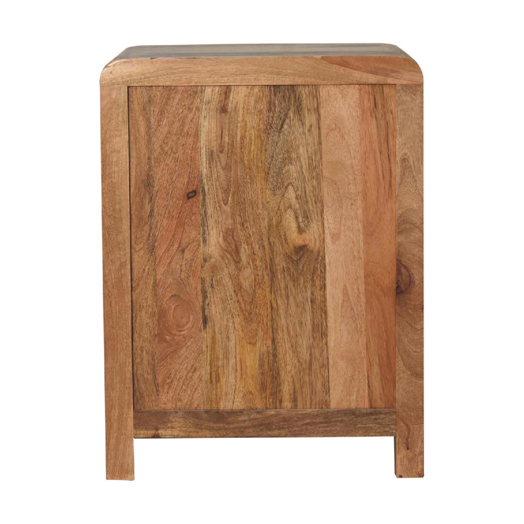 Oak-ish 3 Drawer Bedside - Aspen