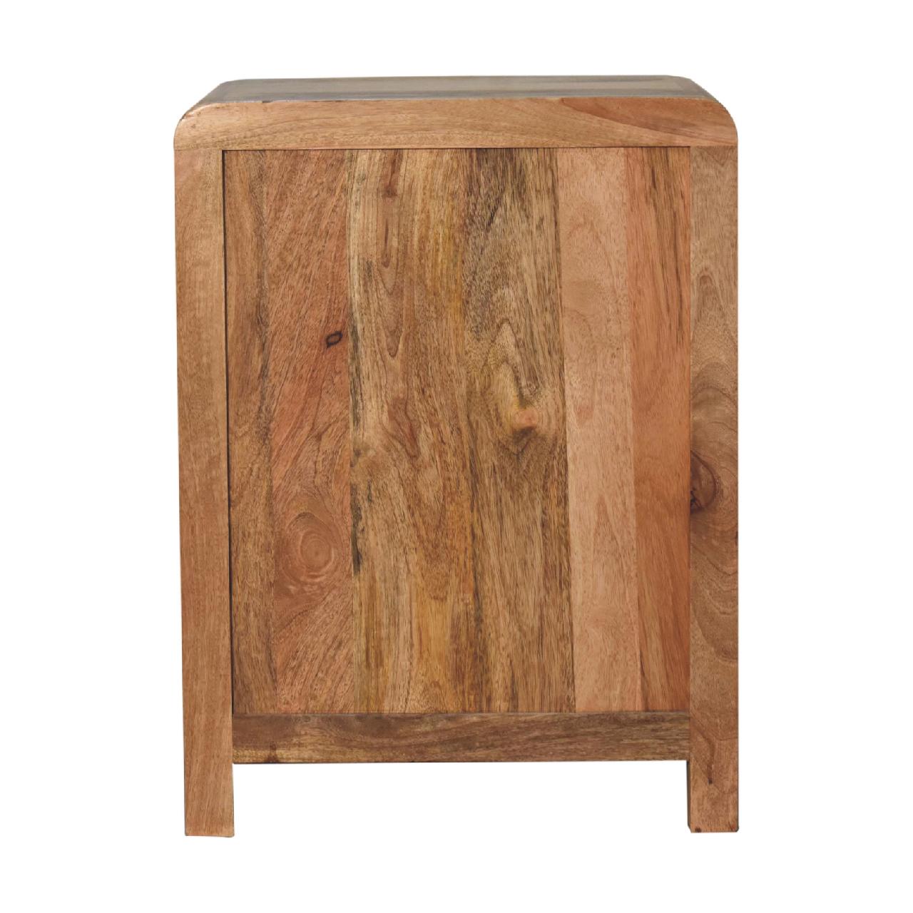 Oak-ish 3 Drawer Bedside - Aspen