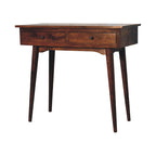 Chestnut Console Table 2 Drawer