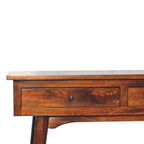 Chestnut Console Table 2 Drawer