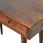 Chestnut Console Table 2 Drawer
