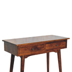 Chestnut Console Table 2 Drawer
