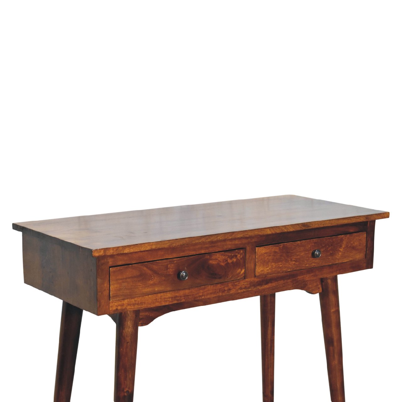 Chestnut Console Table 2 Drawer