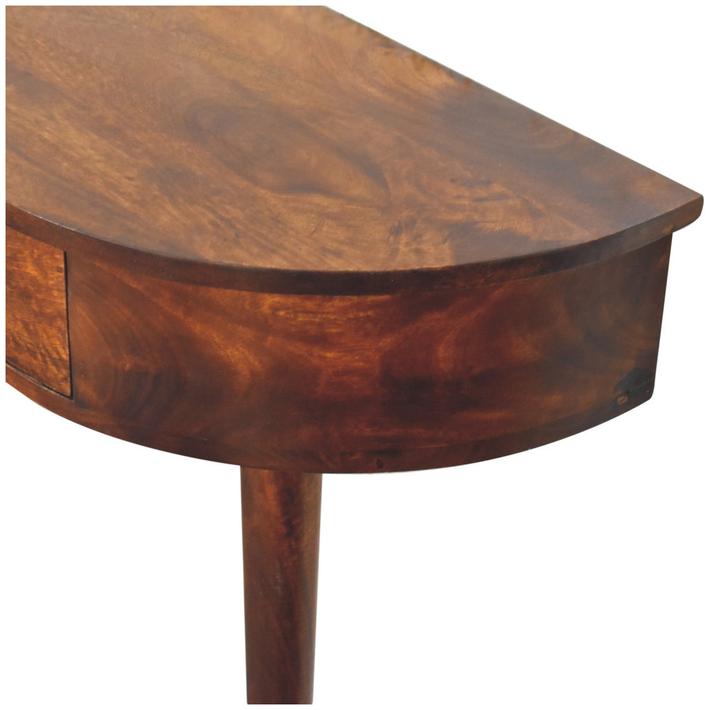 Chestnut Console Backless Mounted