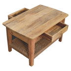 Coffee Table with 2 Drawers - Rope