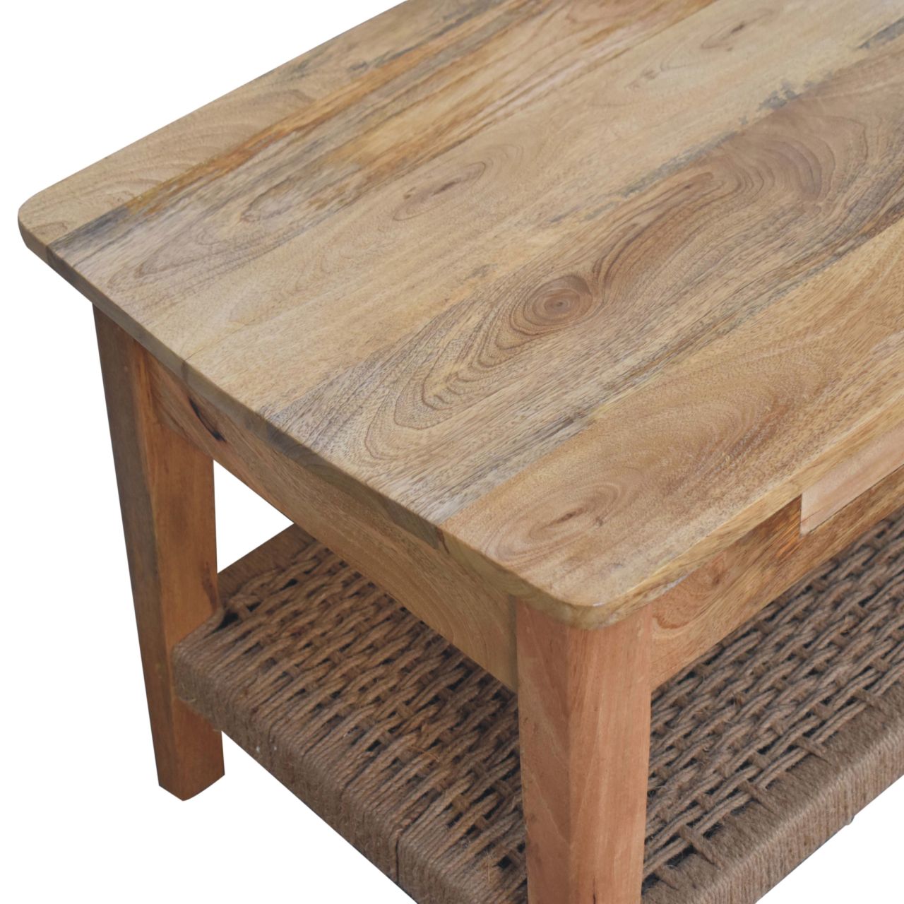 Coffee Table with 2 Drawers - Rope