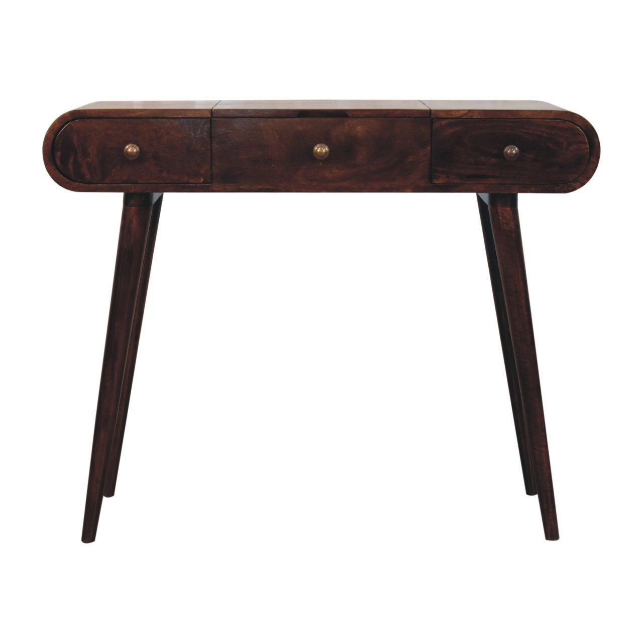 Walnut Dressing Table with Foldable Mirror California