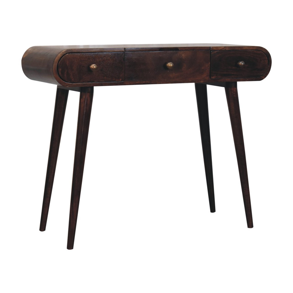 Walnut Dressing Table with Foldable Mirror California