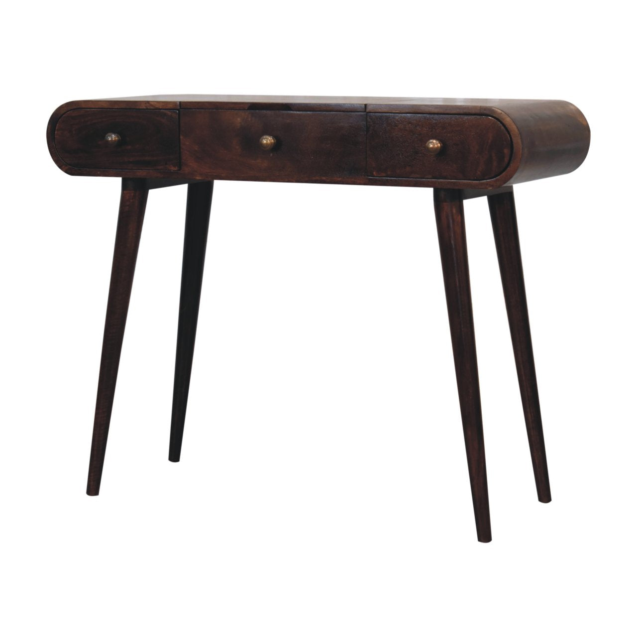 Walnut Dressing Table with Foldable Mirror California